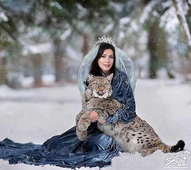 استایل شگفت انگیز شهرزاد کمال زاده وسط جنگل برفی